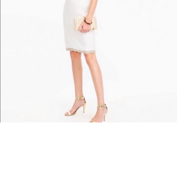 J Crew - white linen Going Places dress - 8P - Picture 2 of 3